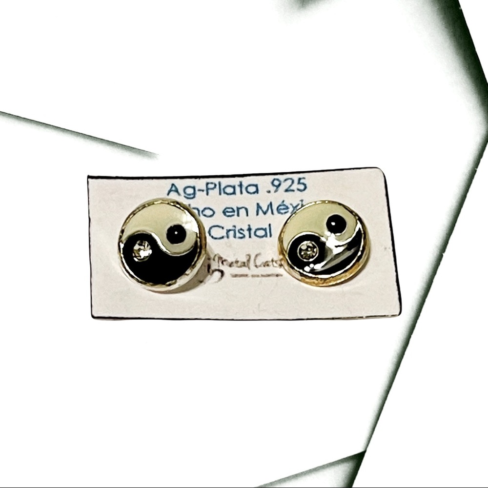 Yin Yang Stud Earrings